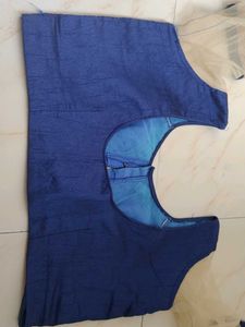 Elegant Blue Floral Saree