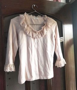 Period Drama Cotton Lace Top