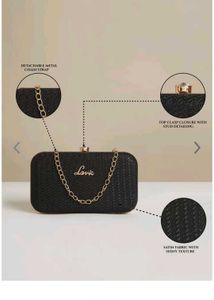 Lavie Black Clutch