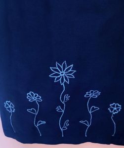 Embroidered Palazzo With Two Pockets