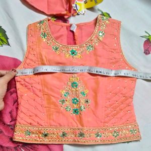 Striped Lehenga Choli Set fix price