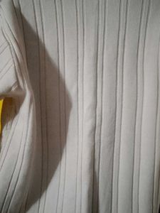 Elegant Cream V-Neck Sweater for man