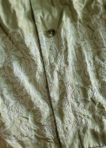 Elegant Embroidered Trench Coat