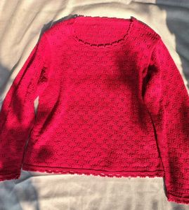 Red Knit Sweater
