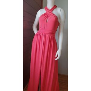 Elegant coral Maxi Dress