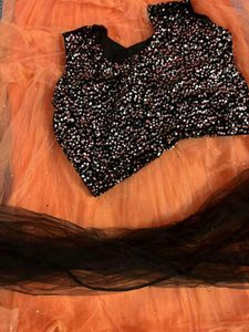 Peach Lehenga Choli Set