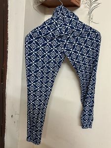 Patterned Leggings/ Lower With Pocket
