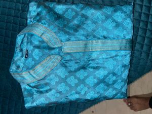 Teal Blue Kurta