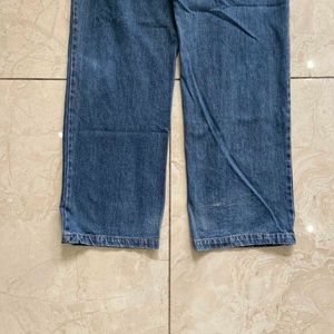 Classic Blue Baggy Denim Jeans