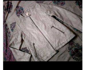 Grey Leather Jacket