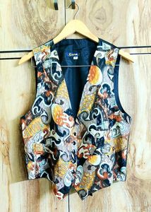 Vintage Patterned Vest size-38