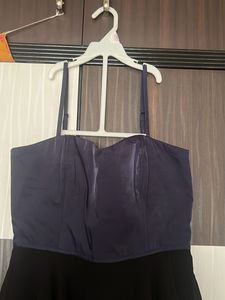 Blue Bustier Layered Dress