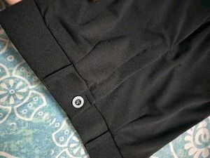 Wide Leg Black Trousers