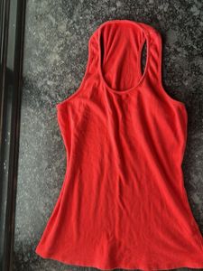 Free Size Racer Back Red Top