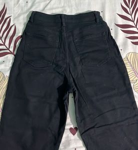 Black Straight Leg Jeans