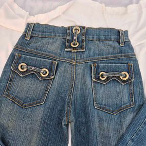 Low Waist Y2K Straight Fit Retro Denim
