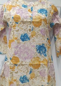 Floral Print Women's Kurta