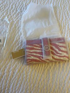 Michael Kors Pink Zebra Print Wallet