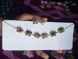Lotus Necklace Set