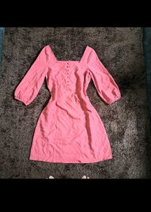 Pink Casual Mini Dress