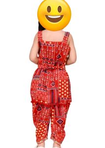 Multicolour Kurta Pant Set For Baby Girl