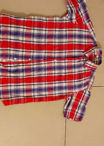 Red & Purple Plaid Button-Down