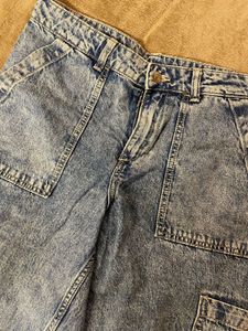 Wide Leg Acid Wash Jeans