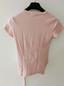 Pink Ruched T-Shirt
