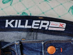 Killer Distressed Jeans Ankle Lag Slim Fit Size 30