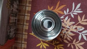 Silver Shine Stainless Steel Glasses (6-Piece)