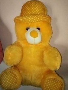 Cute Yellow Teddy Bear with Hat