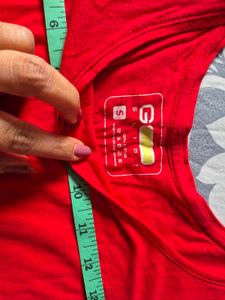 NEW GoColors Red Kurti Slip