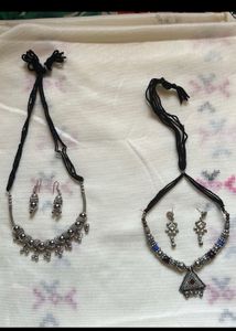 Combo Of 2-Oxidized Jewellery Sets With Earrings