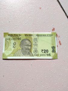 20 Rs. 786 Number Note