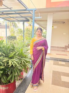 Elegant Purple Saree