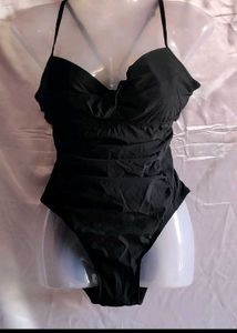 Black Padded Bodysuit Top