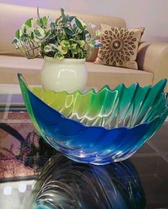 Mikasa Walther Glass Frosted Germany Display Bowl