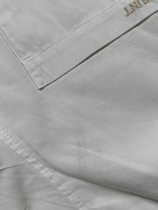 The Hunt Men White Cotton Mix Formal Shirt