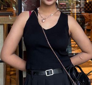 Classic Black Ribbed Tank Top