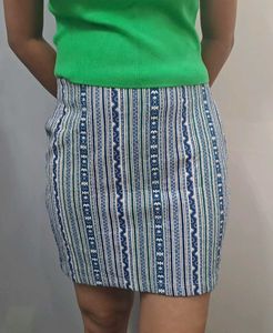 Striped Mini Skirt