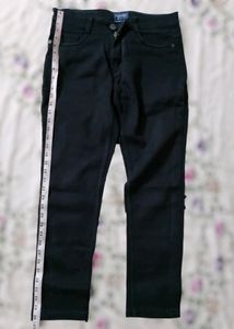 Kerebu Black Denim Slim Fit Jeans (Men)