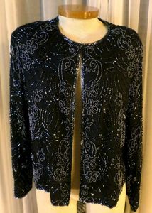 Elegant Beaded Bolero Jacket