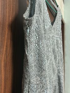Silver Patterned Dress