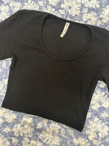 Black Crop Top