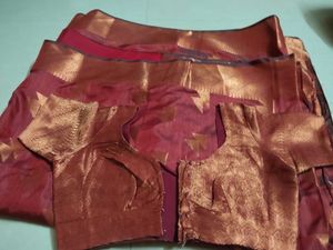 banarsi katpadar saree with blouse