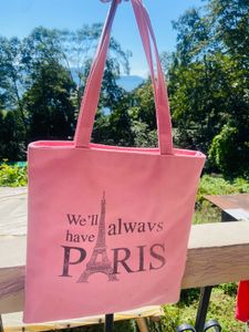 Paris Tote Bag Pink