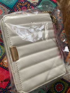 Lino Perros White Sling Bag With Tag