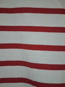 Red And White Stripped Tshirt