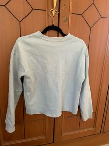 Light Blue Cropped Sweater