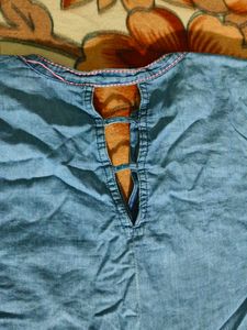 Beautiful Embroidery Denim Top..